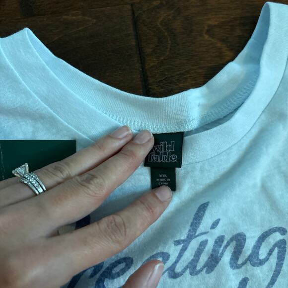 Wild Fable Women's Greetings from Palm Springs Graphic T-Shirt Size XXL Top NEW - Picture 5 of 6